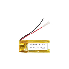 3.8V 50mAh Lithium Polymer Battery/Lipo Battery Pack with Size 19*8*3.3mm